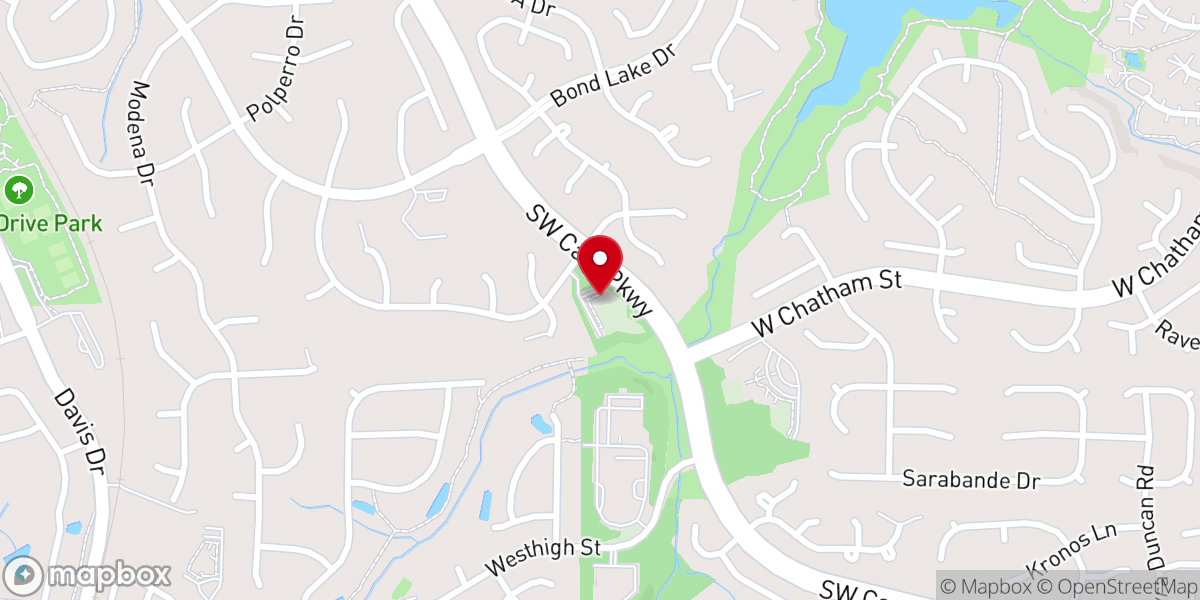 Map showing location of Pilgrim Presbyterian Church