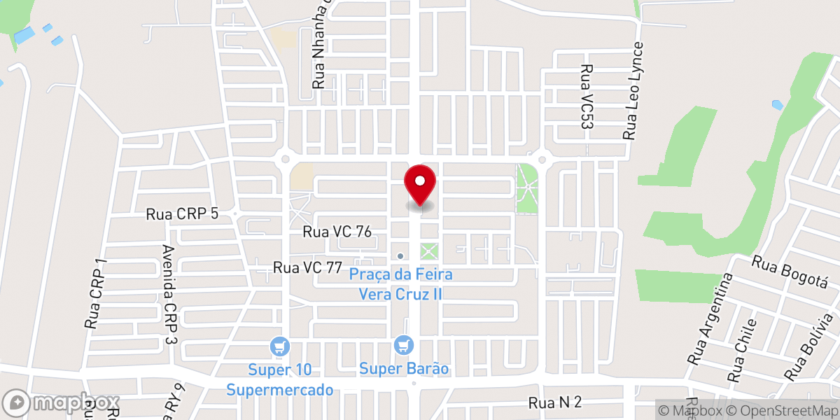 Map showing location of Igreja Universal - Vera Cruz