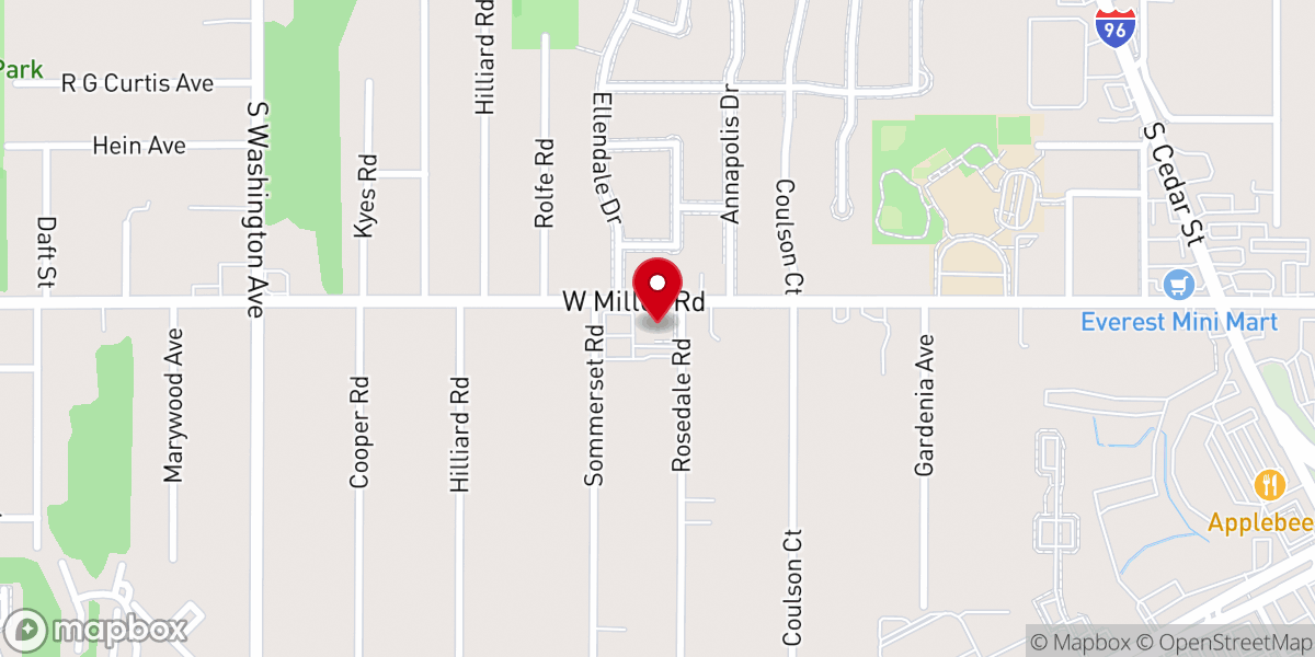 Map showing location of Cristo Rey Church