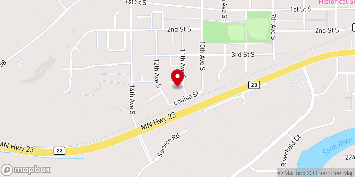 Map showing location of Let the Sun Shine Run