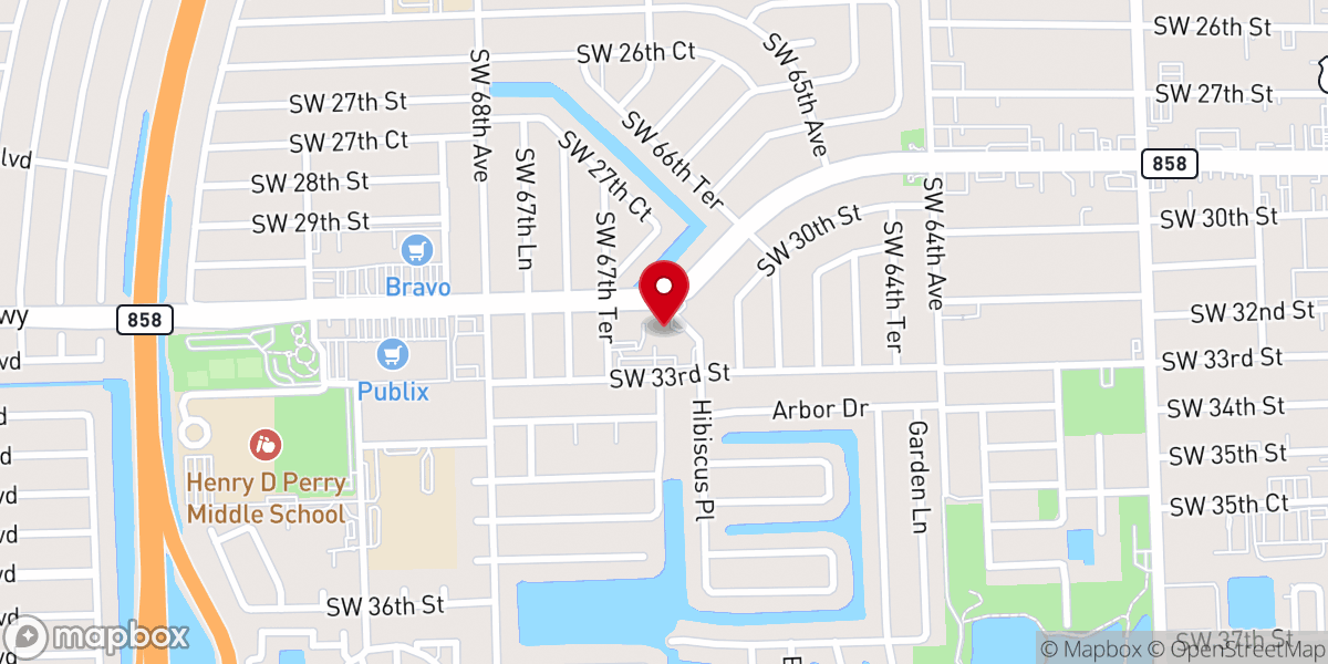 Map showing location of The Faith Place Church