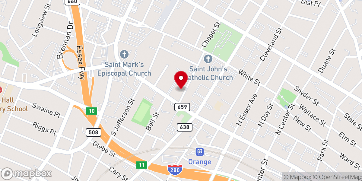 Map showing location of New Life Church Of God