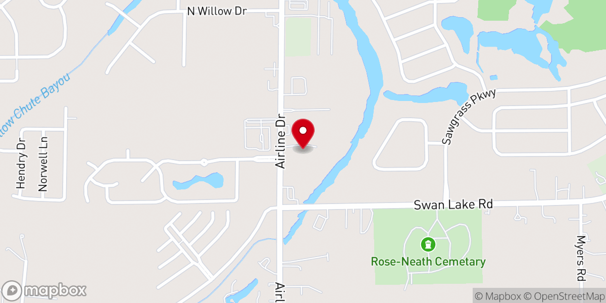 Map showing location of Lifewater Church