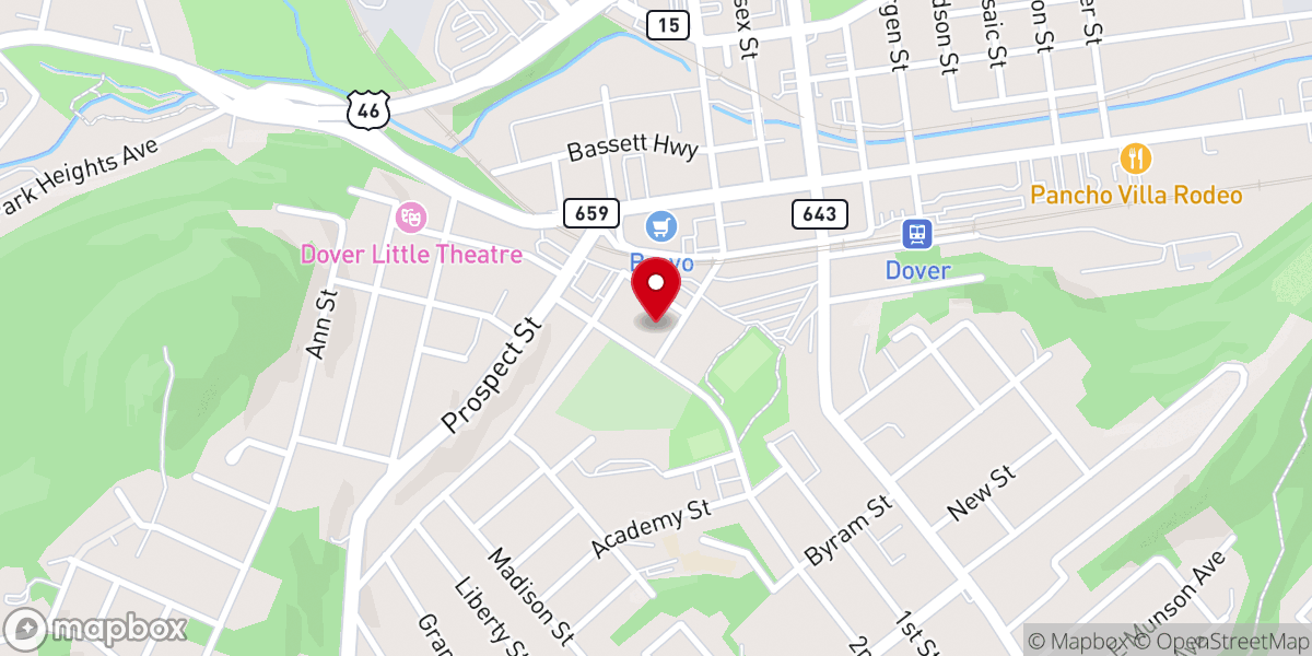 Map showing location of Christ The King Church