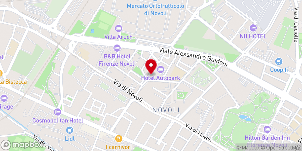Map showing location of Chiesa Parrocchiale di S. Maria a Novoli