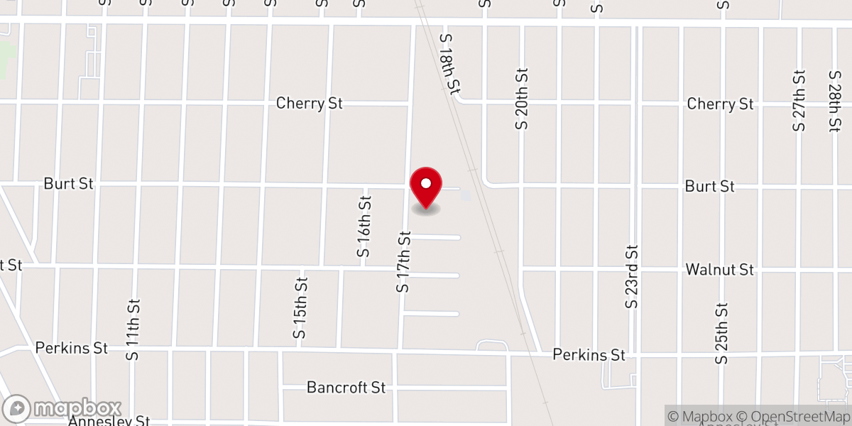 Map showing location of Church of Christ South 17th