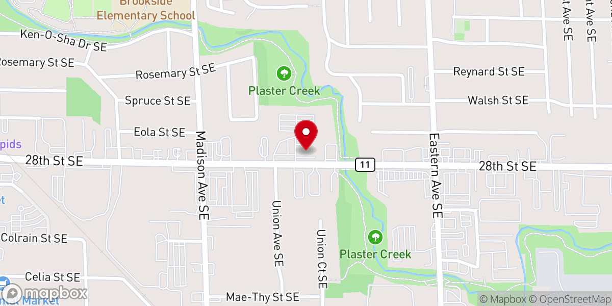 Map showing location of Kindred House
