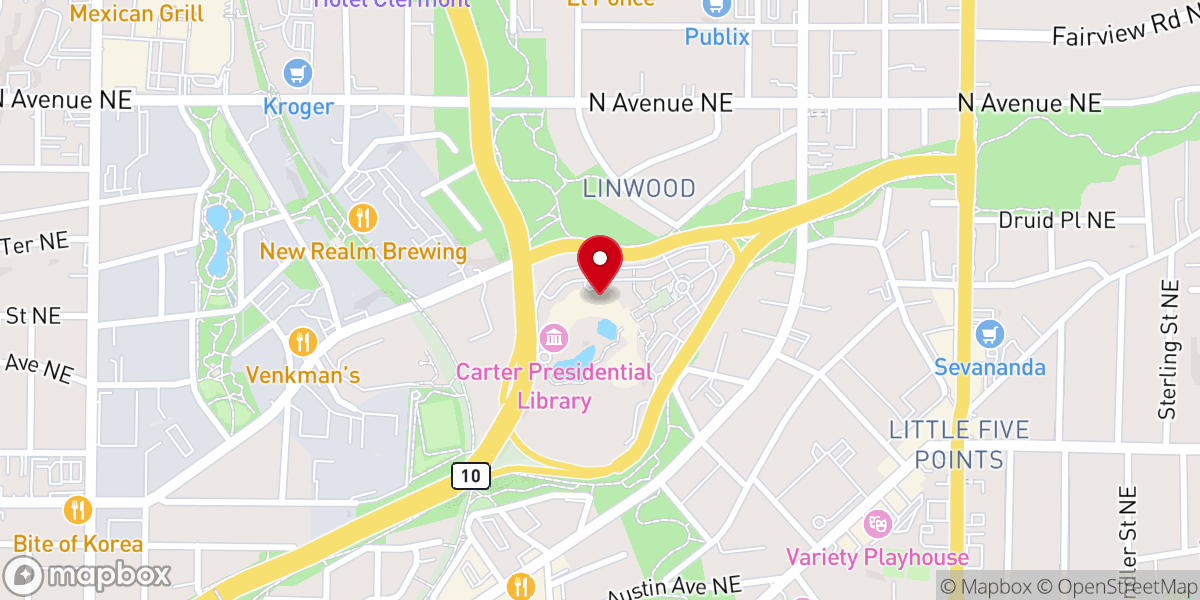 Map showing location of Jonathon C Carter Ministries Inc