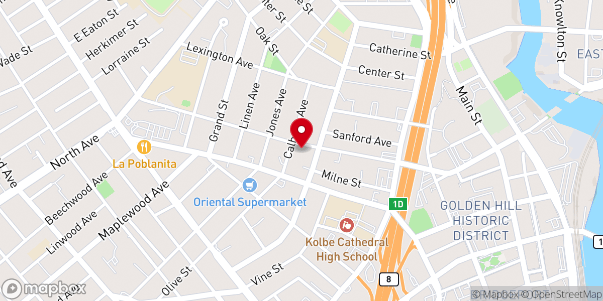 Map showing location of Kingdom Impact Worship Center International