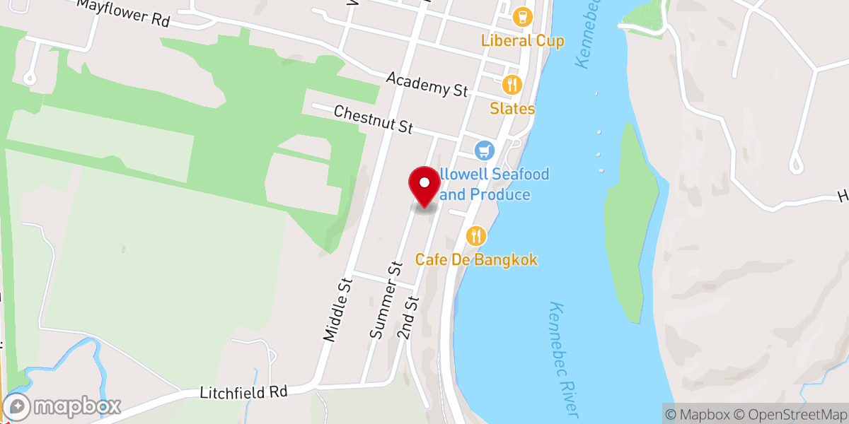 Map showing location of Sacred Heart Catholic Church