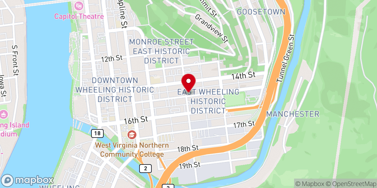 Map showing location of Living Word