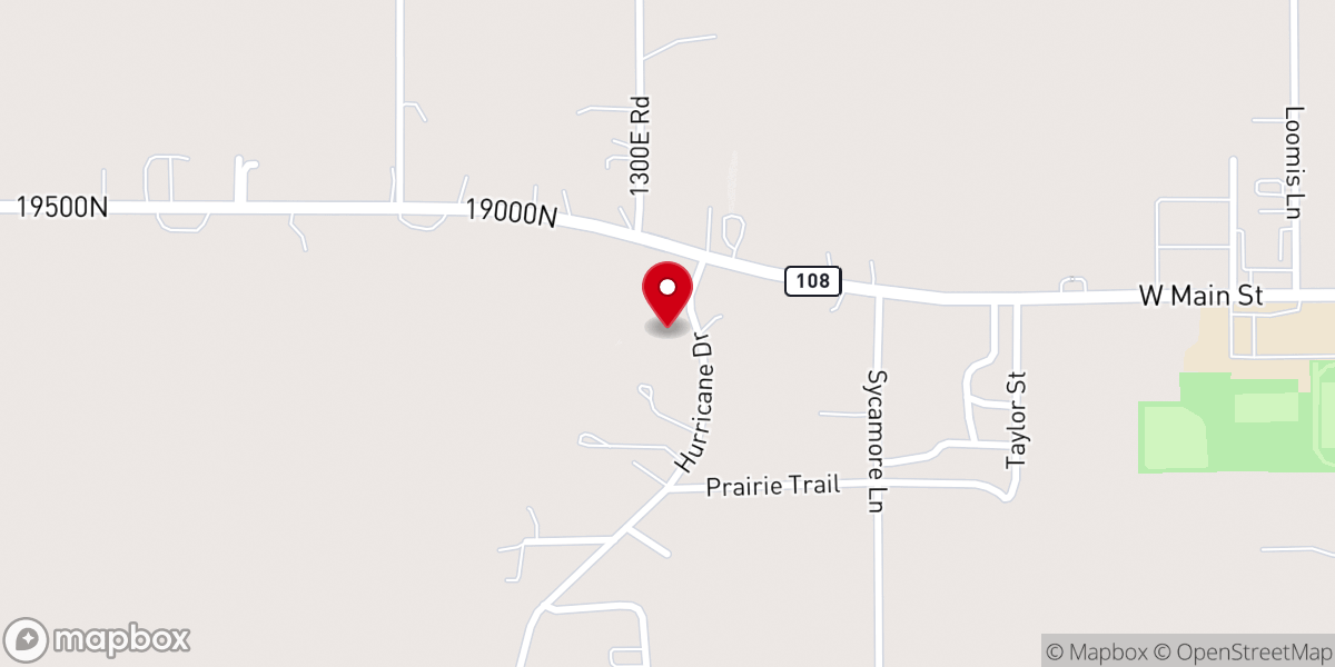 Map showing location of The Roads Church Carlinville IL