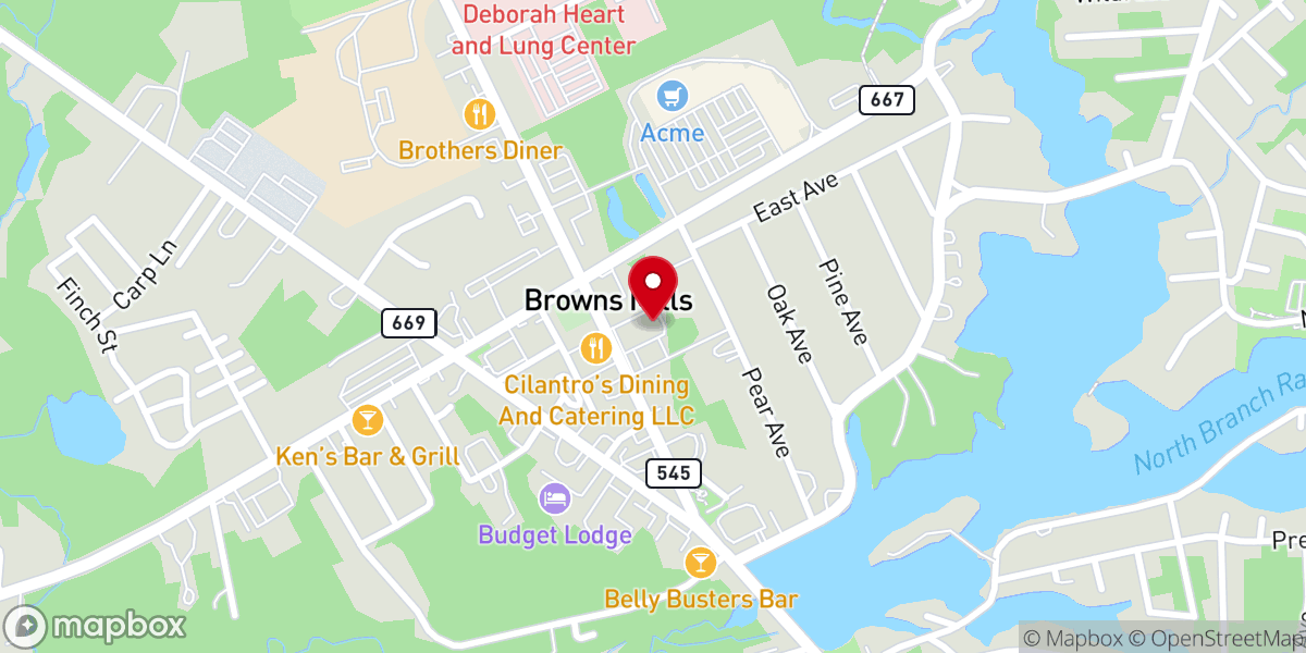 Map showing location of Saint Ann's Church - Food Distribution Center