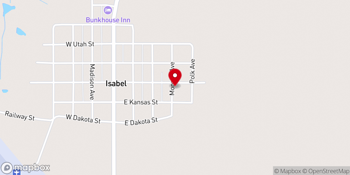Map showing location of Peace Lutheran Church