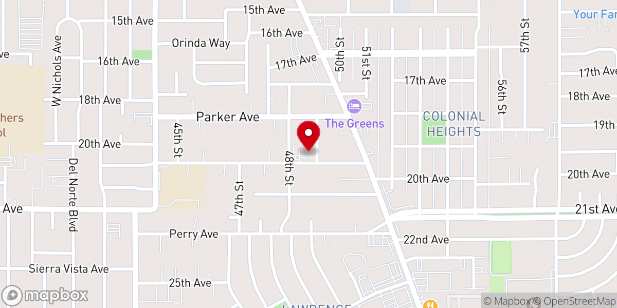 Map showing location of St Matthews Missionary Baptist Church