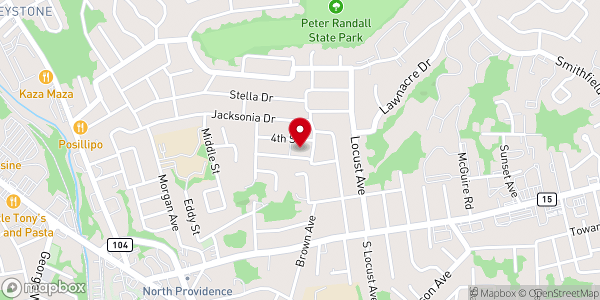 Map showing location of Mary, Mother of Mankind Catholic Church