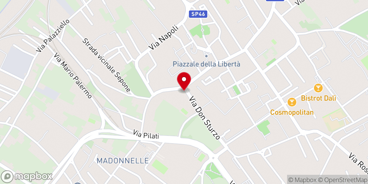 Map showing location of Parrocchia Immacolata a Taverna Noce