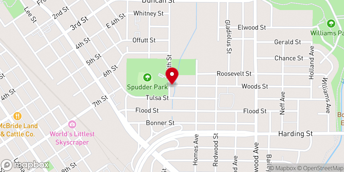 Map showing location of Mitchells Chapel Church