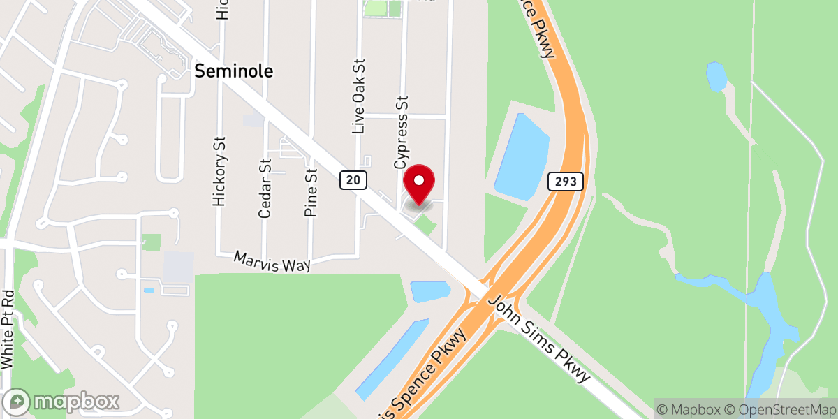 Map showing location of Renovation Church