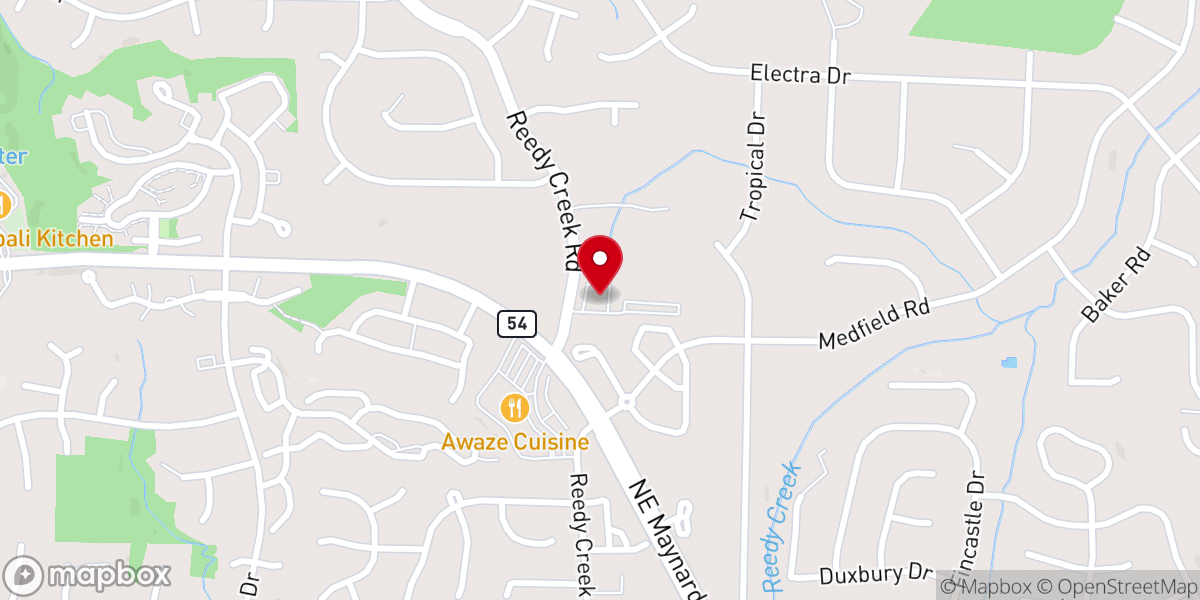 Map showing location of Christ Family Church
