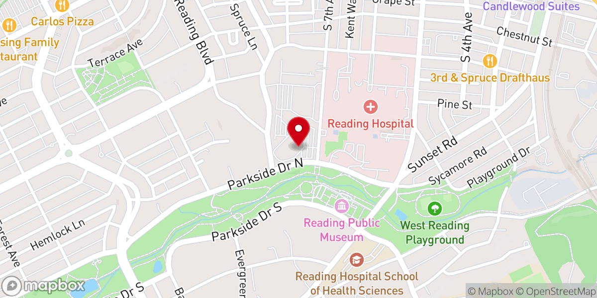 Map showing location of Scottish Rite Cathedral