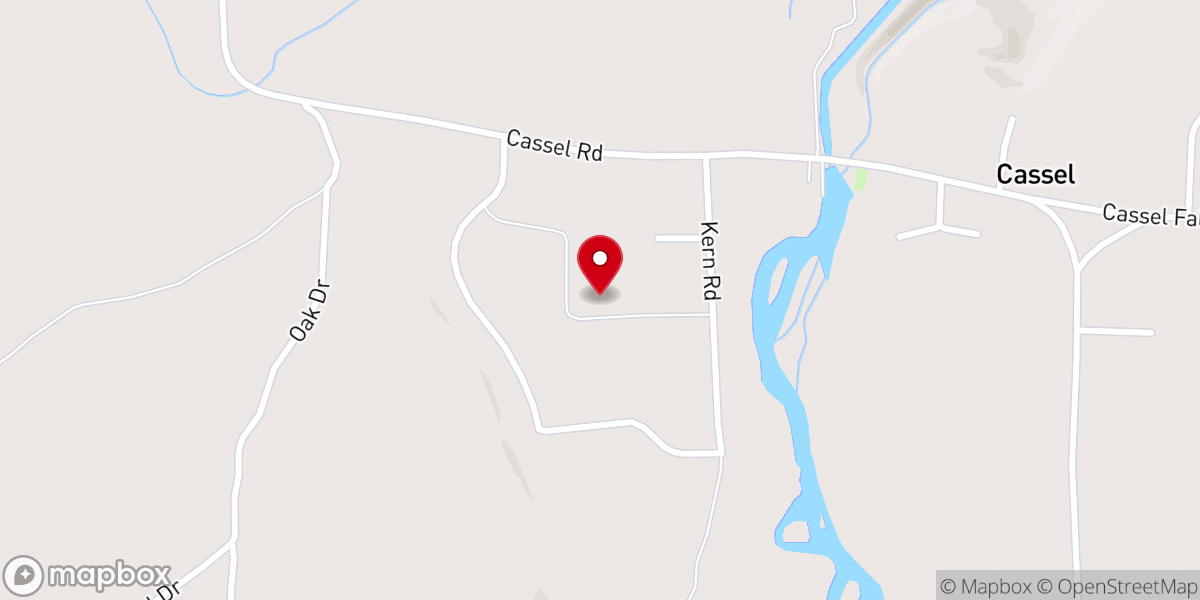 Map showing location of Cassel