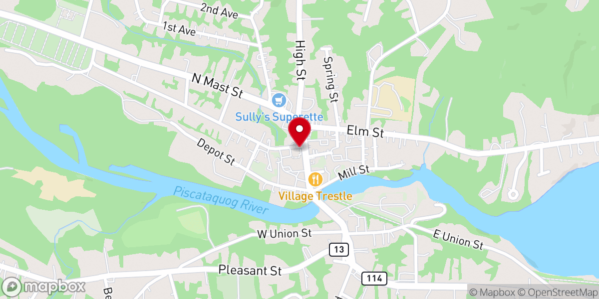 Map showing location of Congregational Church of Goffstown Office