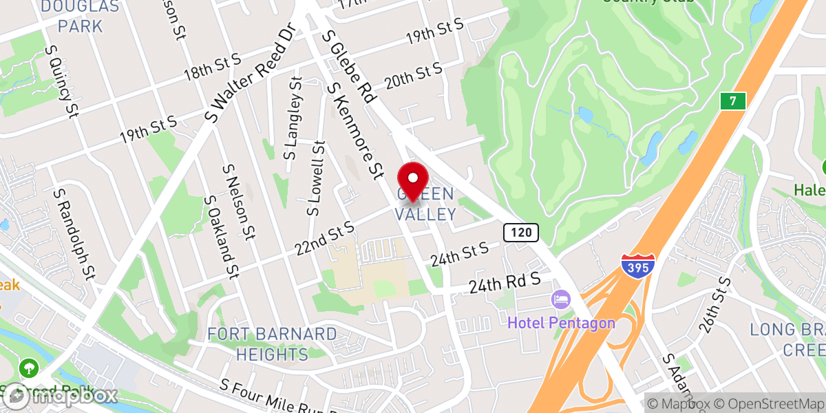 Map showing location of Macedonia Baptist Church