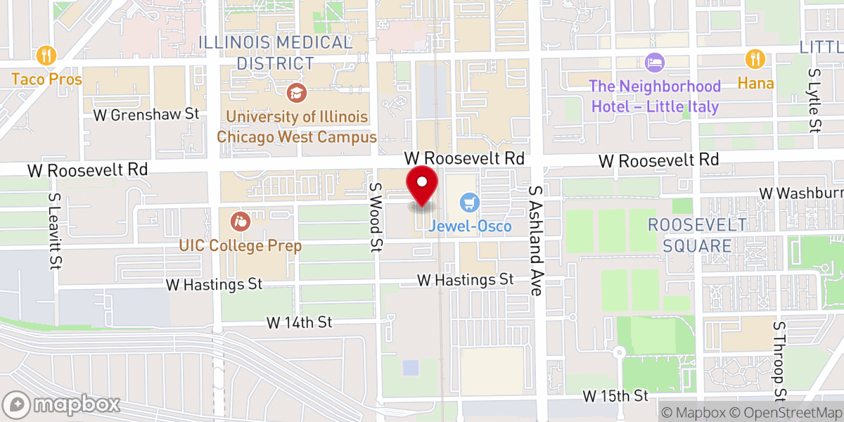 Map showing location of Helping Hands Community Outreach Center