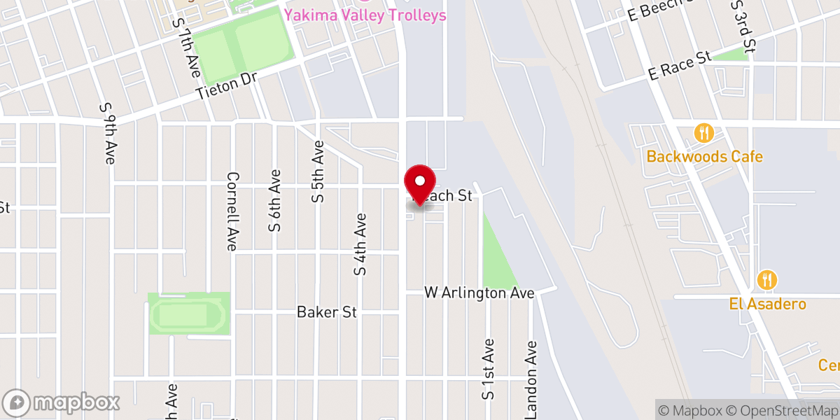 Map showing location of Central Assembly of God