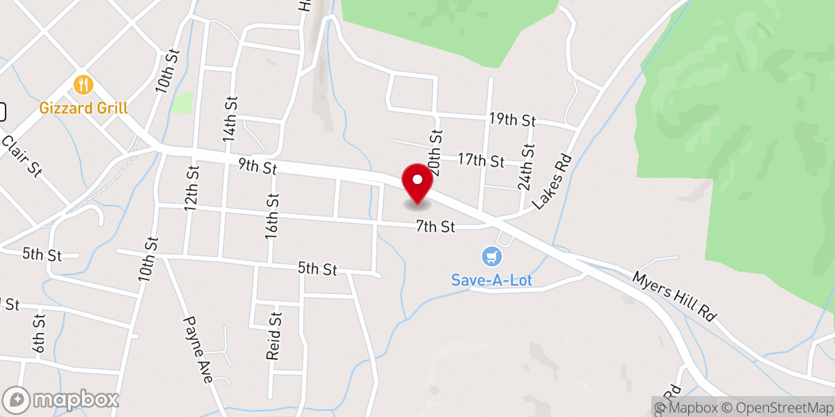Map showing location of Living Water Church