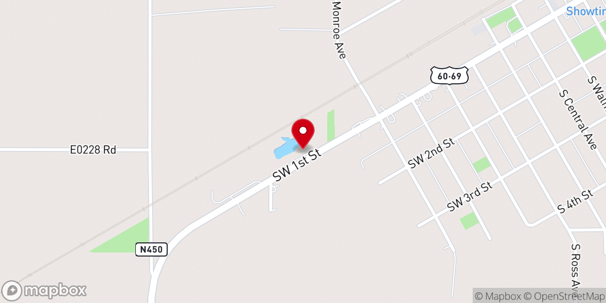 Map showing location of Bar None Cowboy Church