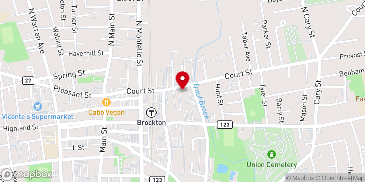 Map showing location of Catholic Charities South - Food Distribution Center