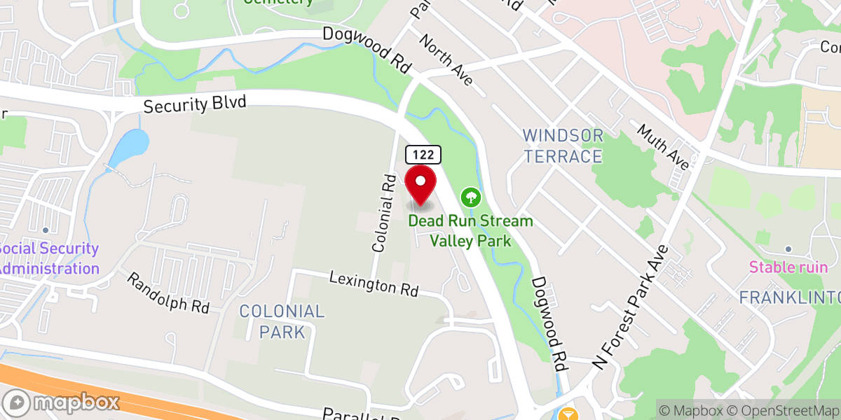 Map showing location of Holy Korean Martyrs Catholic Church