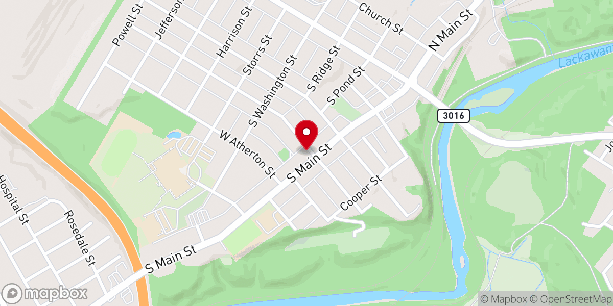 Map showing location of First United Methodist Church