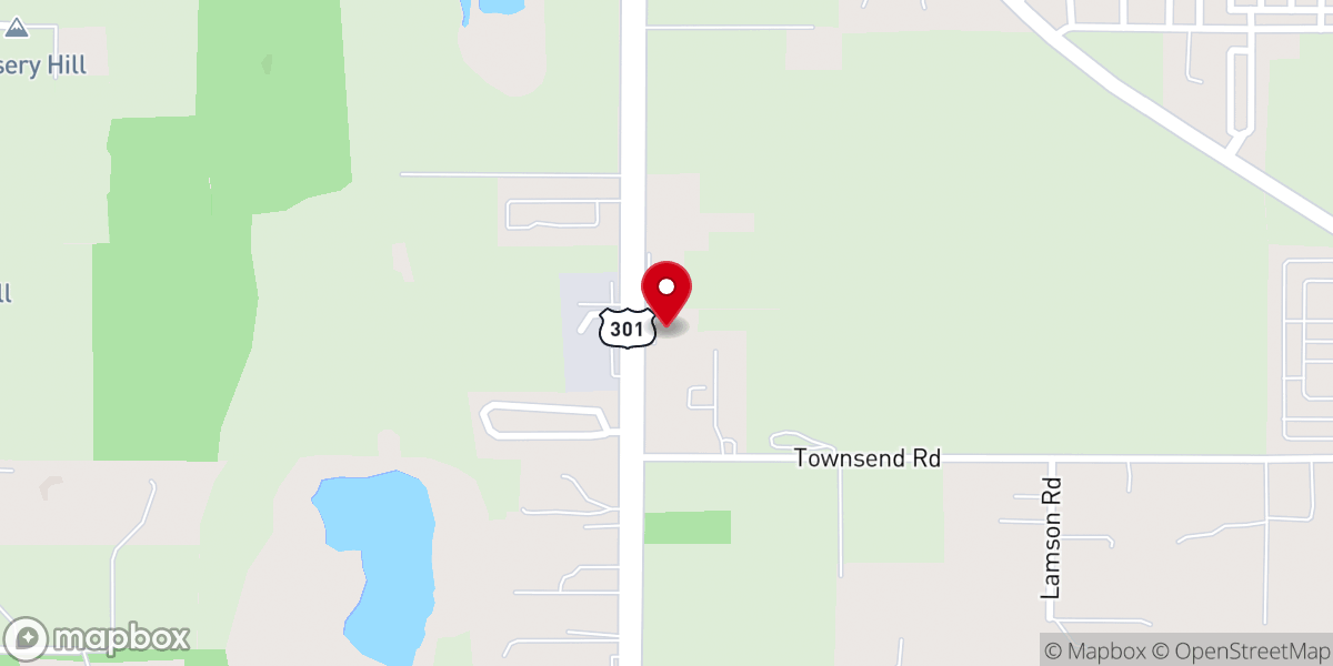 Map showing location of Heart of Worship Church