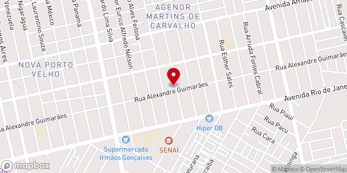 Map showing location of Comunidade Nossa Senhora Aparecida