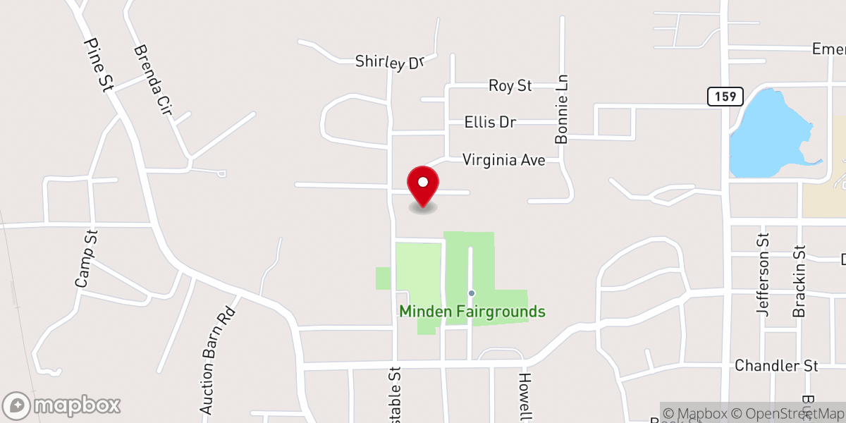 Map showing location of Joe LeBlanc Food Pantry