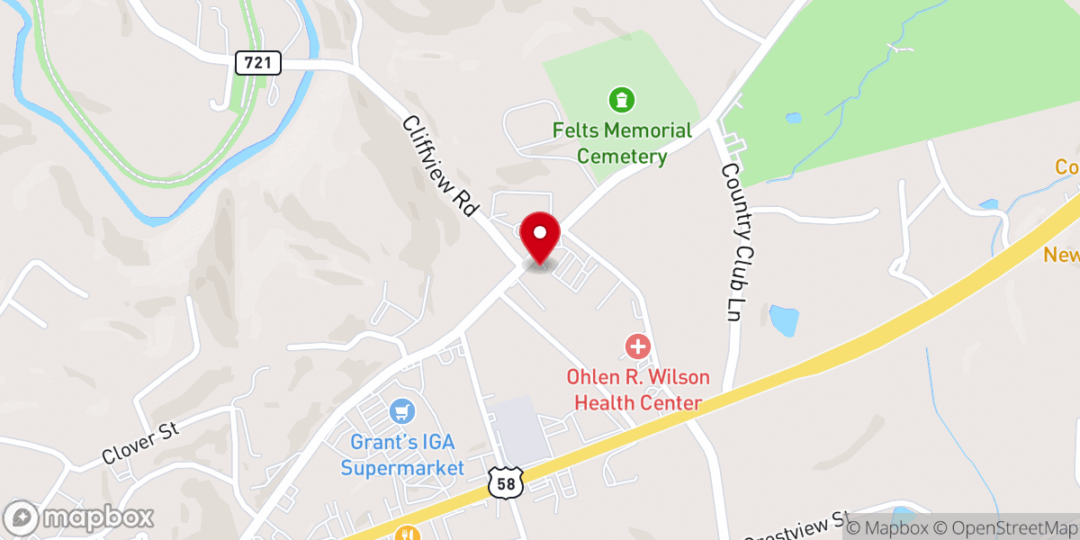Map showing location of First Apostlic Church FAC