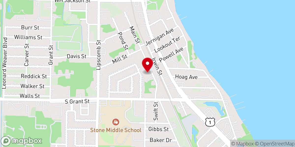 Map showing location of Church of God