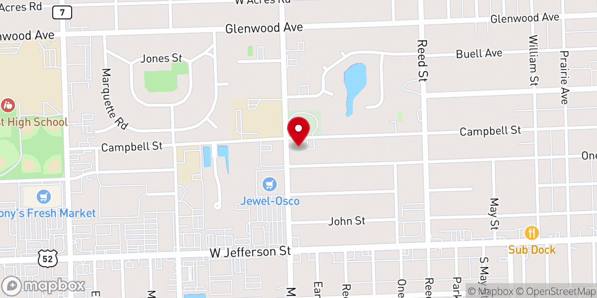 Map showing location of St Edward & Christ Episcopal Church