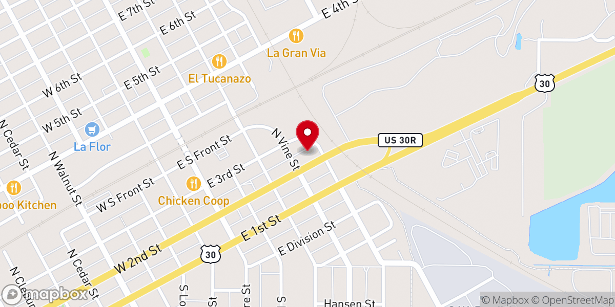 Map showing location of Cristo Cordero De Dios