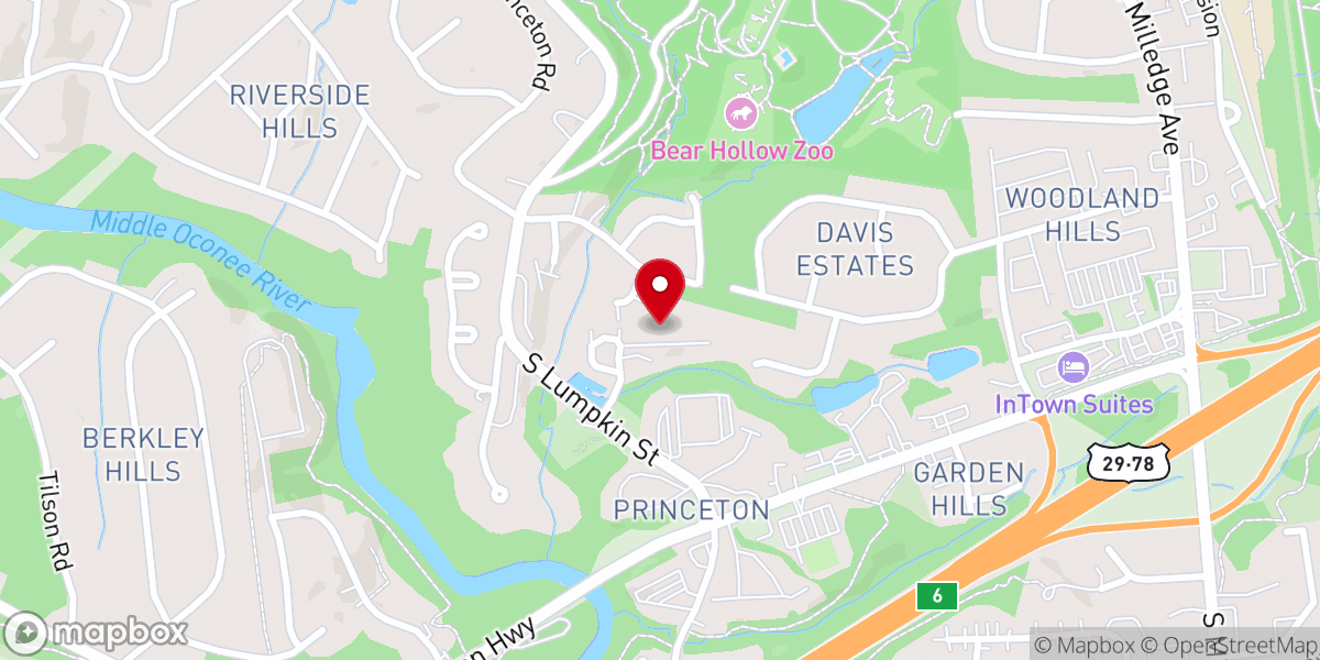 Map showing location of Overcomers Ministries Inc