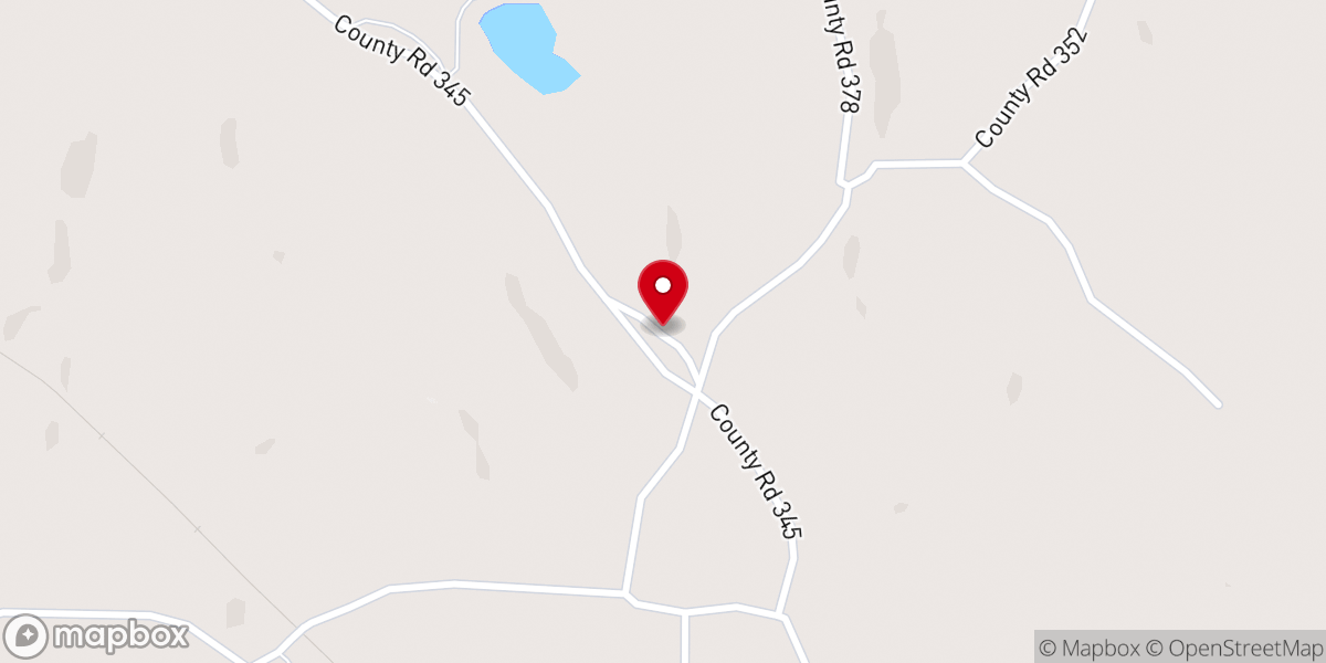 Map showing location of Liberty Hill Baptist Church