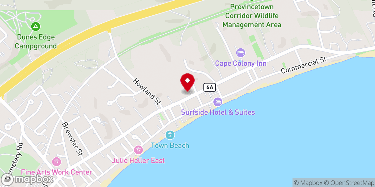 Map showing location of The Provincetown Theater