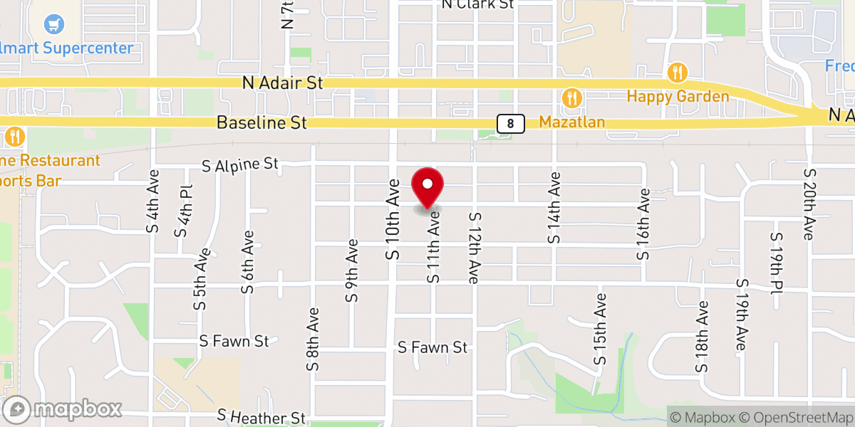 Map showing location of Cornelius United Methodist Church