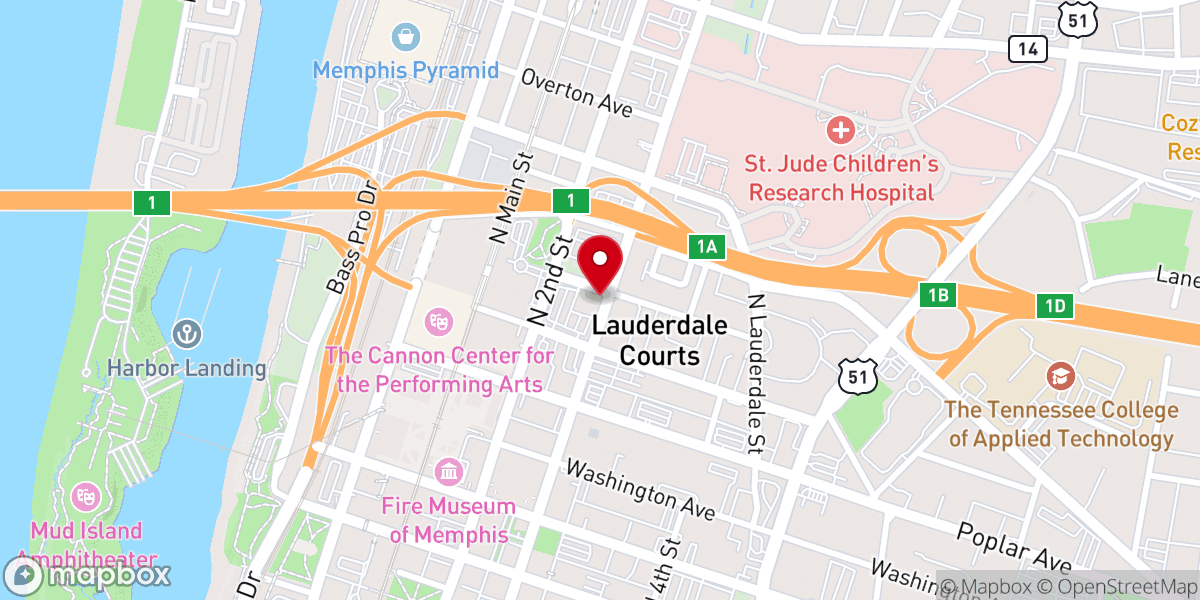 Map showing location of St. Mary's Catholic Church