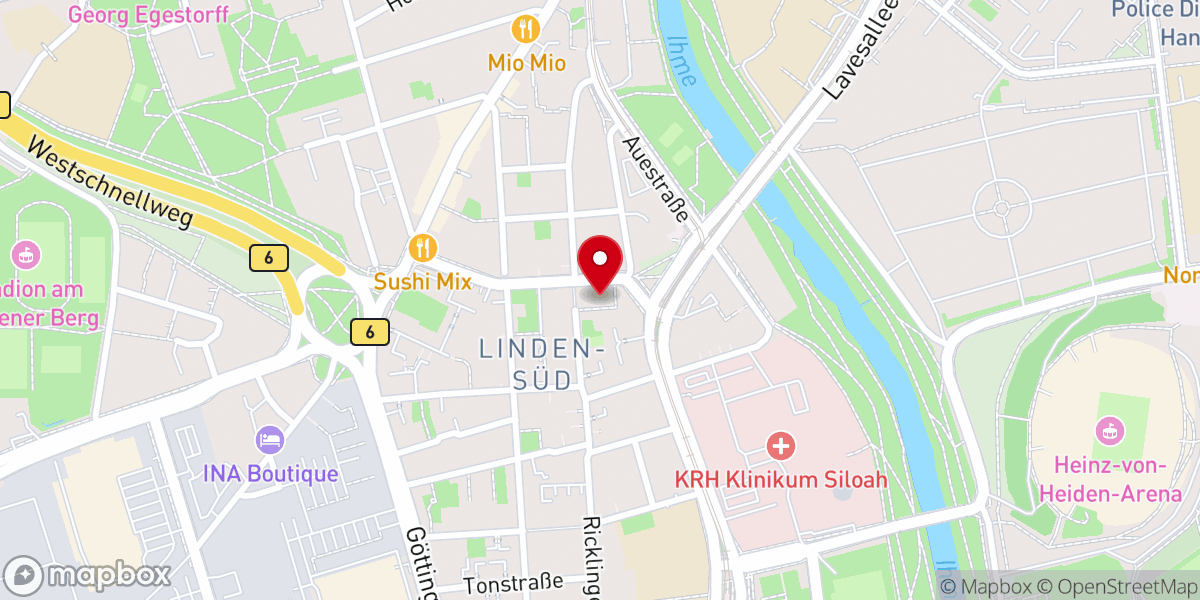 Map showing location of Erlöserkirche