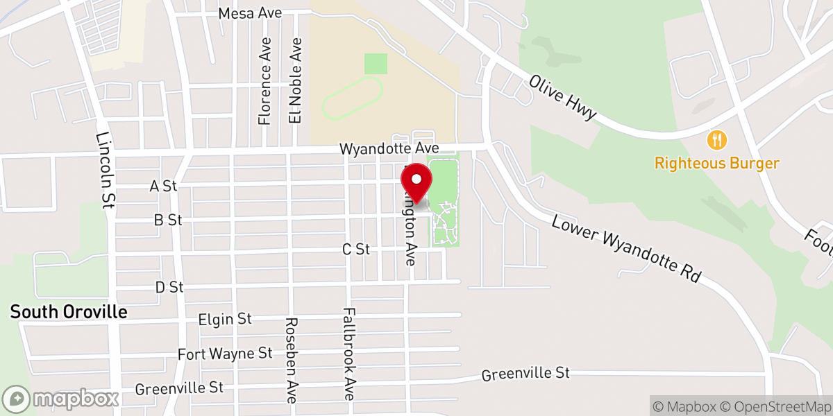 Map showing location of Number 1 Church Of God In Christ