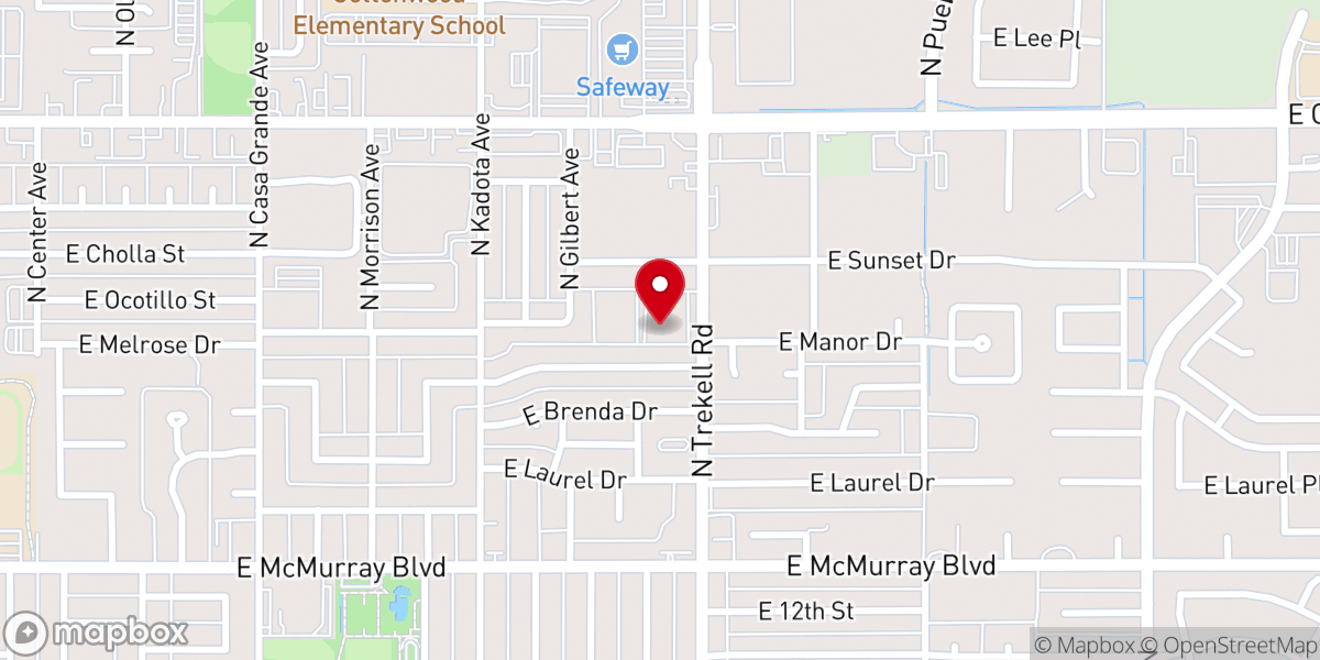 Map showing location of Trinity Lutheran Church & TLC Preschool